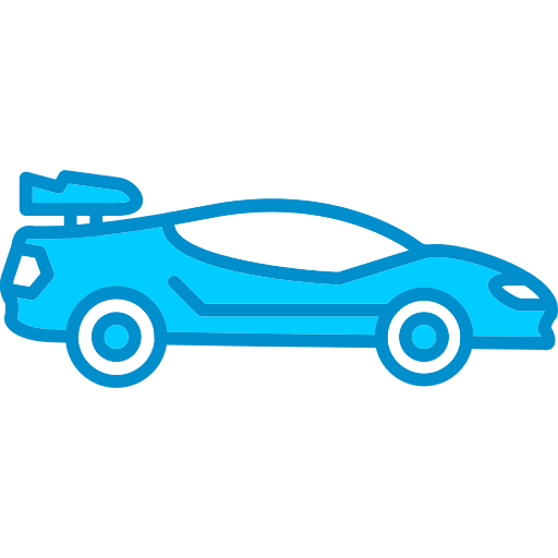 carro deportivo Generic Blue icono