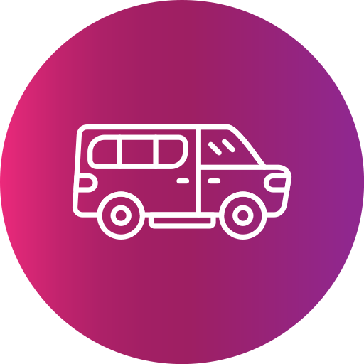 minivan Generic Flat Gradient icono
