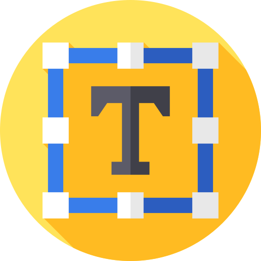 text editor Flat Circular Flat icon