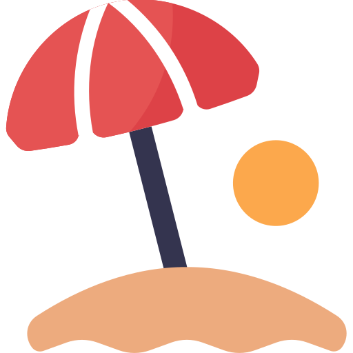 Beach umbrella Generic Flat icon