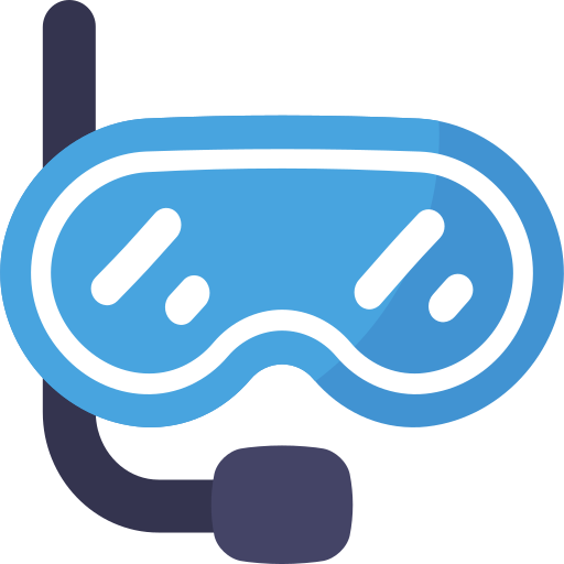 duikbril Generic Flat icoon