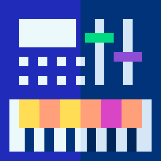 sintetizador Basic Straight Flat icono