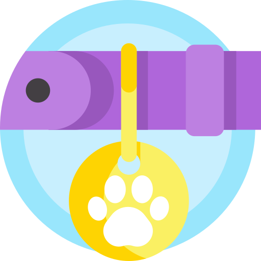 Dog collar Detailed Flat Circular Flat icon
