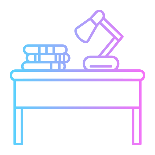 Стул и стол Generic Gradient иконка