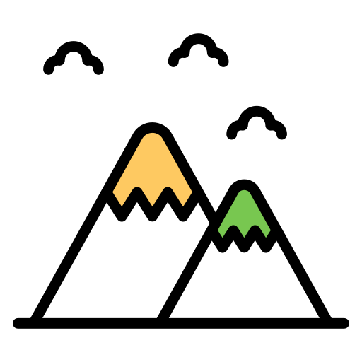 montanha Generic Outline Color Ícone