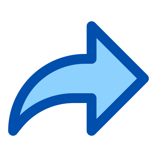 Forward Generic Blue icon