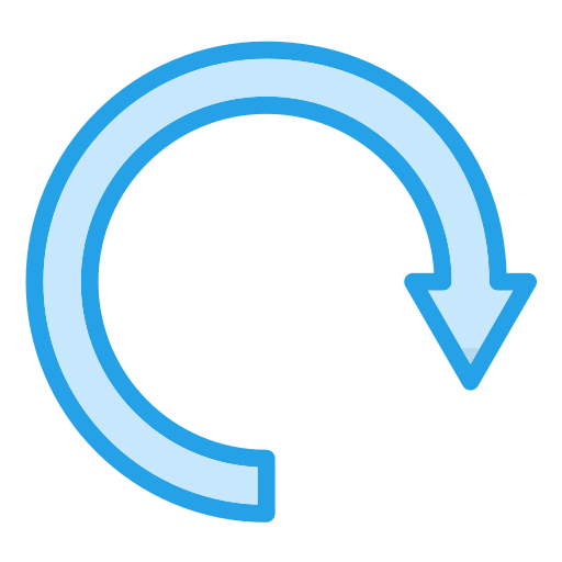 Circular arrow Generic Blue icon