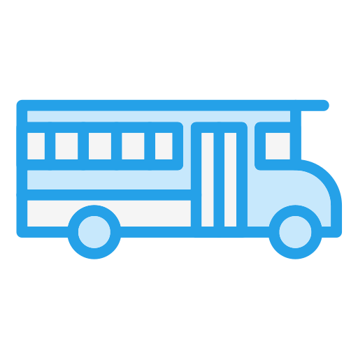 autobus szkolny Generic Blue ikona
