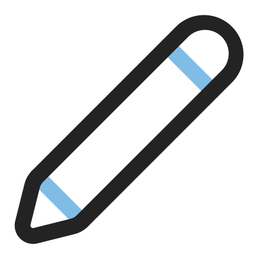 Pencil Generic Outline Color icon