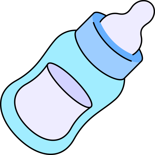 butelka dla dziecka Generic Thin Outline Color ikona