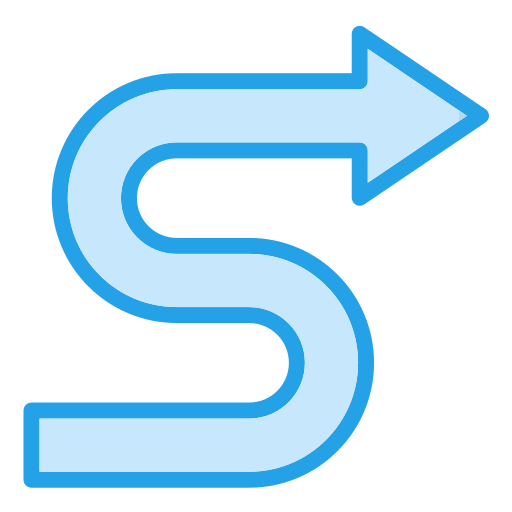 Zigzag Generic Blue icono