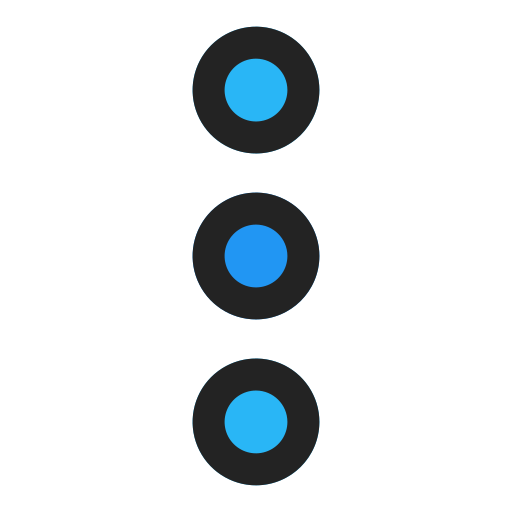 tres puntos Generic Outline Color icono