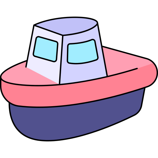 barco de brinquedo Generic Thin Outline Color Ícone
