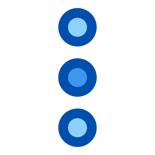 tres puntos Generic Blue icono