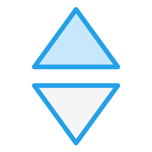 Sort Generic Blue icon
