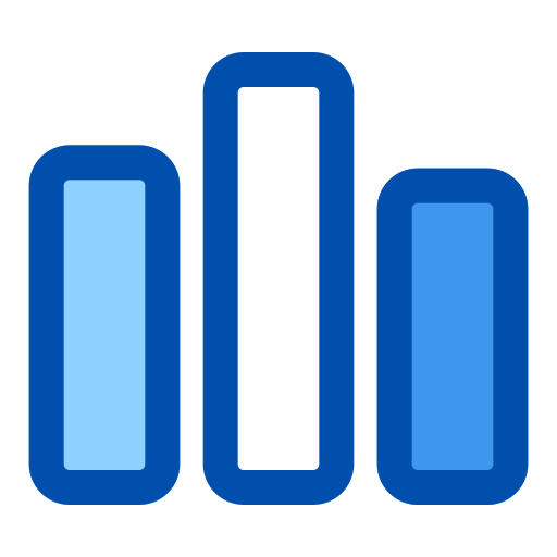Graph bar Generic Blue icon