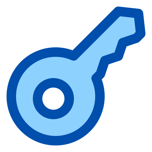 鍵 Generic Blue icon