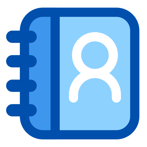 telefoonboek Generic Blue icoon