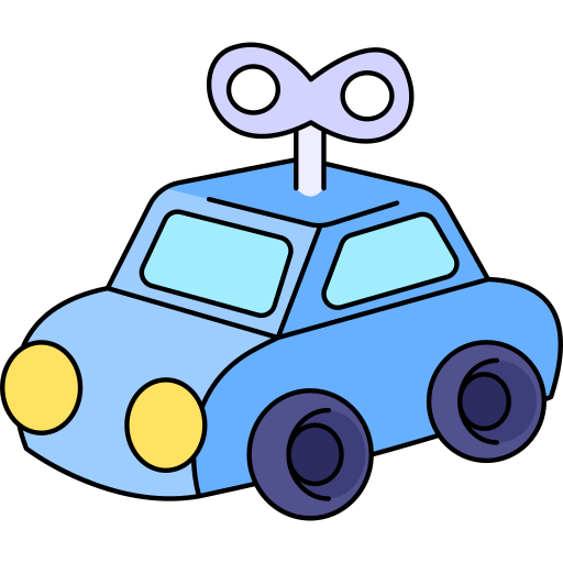 samochód zabawka Generic Thin Outline Color ikona