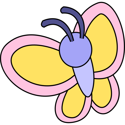 schmetterling Generic Thin Outline Color icon