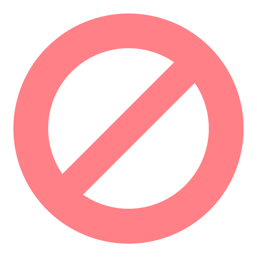 zakaz Generic Flat ikona