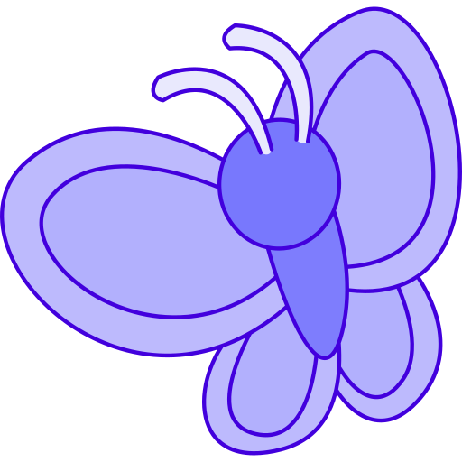 Бабочка Generic Thin Outline Color иконка