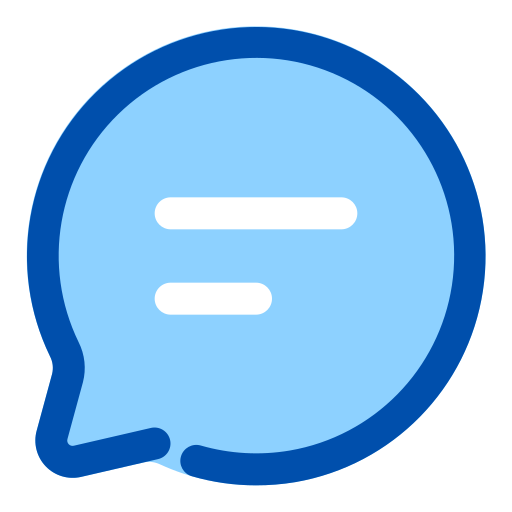 Bubble chat Generic Blue icon