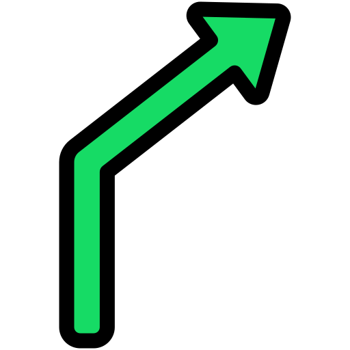 Right turn Generic Outline Color icon