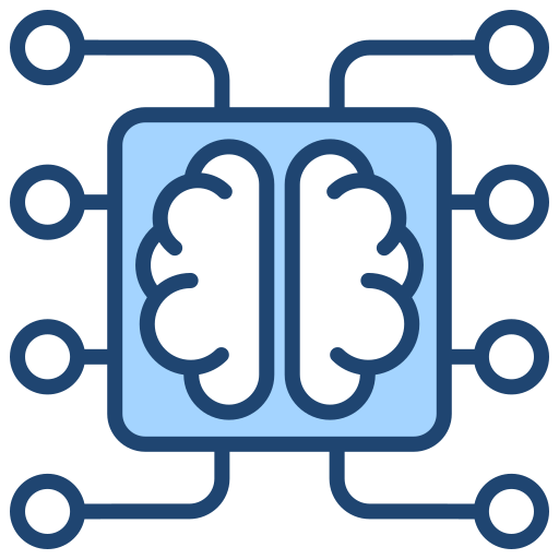 Machine Learning Generic Blue icono