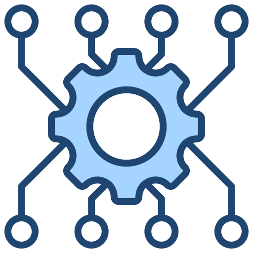 Algorithm Generic Blue icon