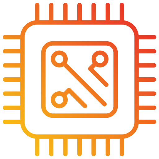 マイクロプロセッサ Generic Gradient icon