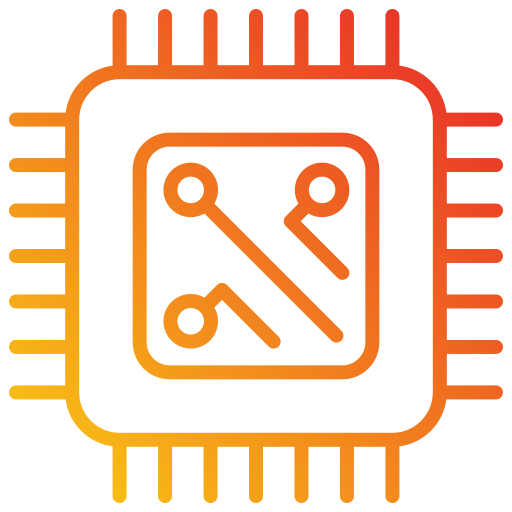 Microprocessor Generic Gradient icon