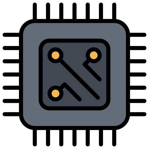 マイクロプロセッサ Generic Outline Color icon