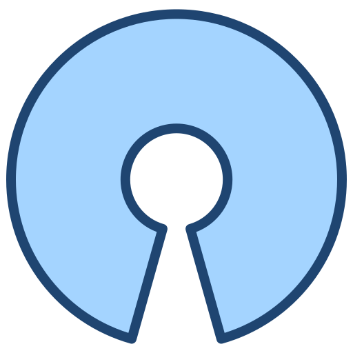 オープンソース Generic Blue icon