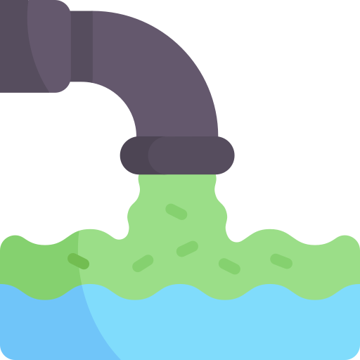 zanieczyszczenie wody Kawaii Flat ikona