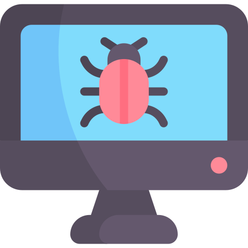 cyber attacke Kawaii Flat icon