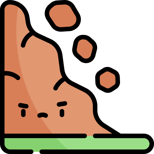 Landslide Kawaii Lineal color icon