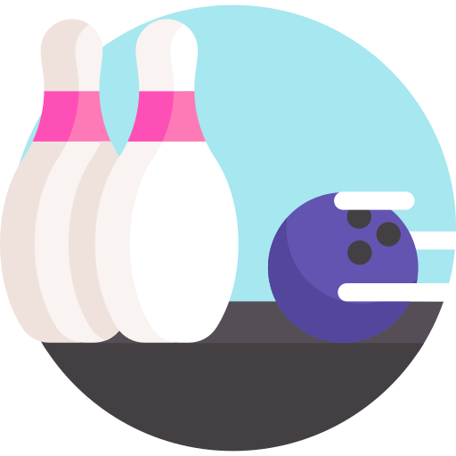 bowling Detailed Flat Circular Flat icona
