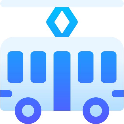 Tram Basic Gradient Gradient icon