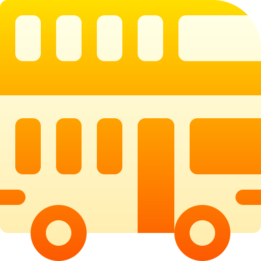 autobus a due piani Basic Gradient Gradient icona