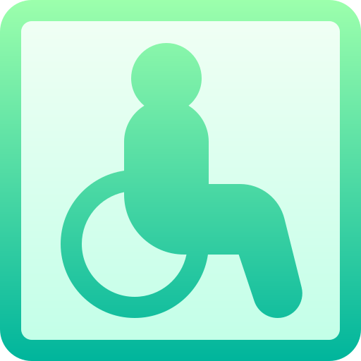 segno disabile Basic Gradient Gradient icona