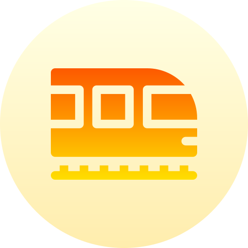 pociąg Basic Gradient Circular ikona