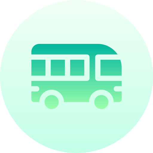 minibus Basic Gradient Circular ikona