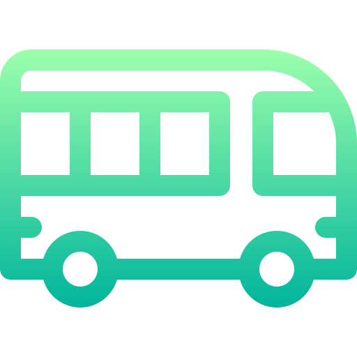 minibus Basic Gradient Lineal color icona