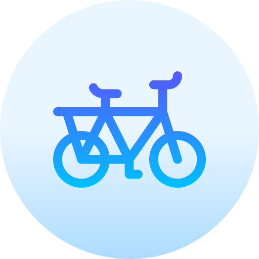 bicicleta Basic Gradient Circular Ícone