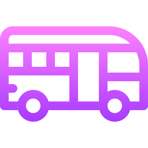 autobus Basic Gradient Lineal color ikona