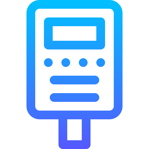 Parking meter Basic Gradient Lineal color icon