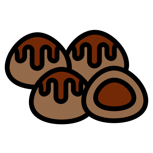 czekoladowe kulki Generic Outline Color ikona