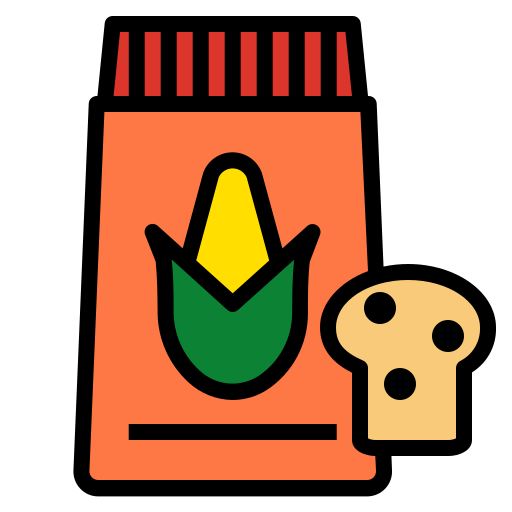 Harina de maíz Generic Outline Color icono