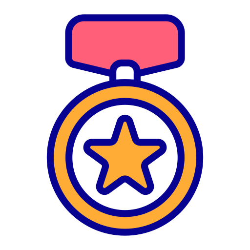 medalha Generic Outline Color Ícone